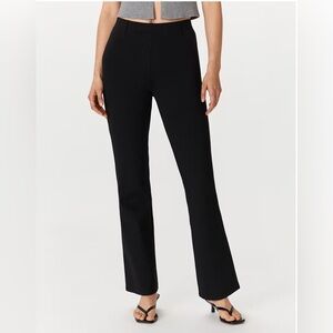 Quince Black Boot-Cut Pants